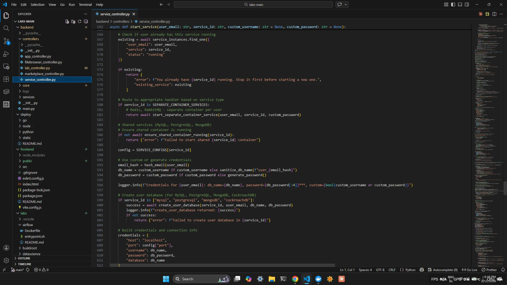 lpu labs — backend code overview
